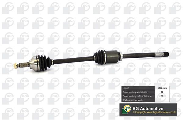 Приводной вал BGA DS7319R