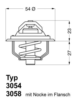 Термостат, охлаждающая жидкость BorgWarner 305487D50