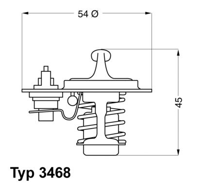 Термостат, охлаждающая жидкость BorgWarner 346888D