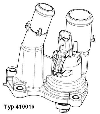 Термостат, охлаждающая жидкость BorgWarner 41001698D