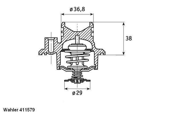 Термостат, охлаждающая жидкость BorgWarner 41157992D