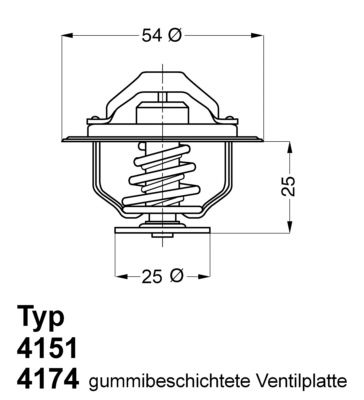 Термостат, охлаждающая жидкость BorgWarner 417479D