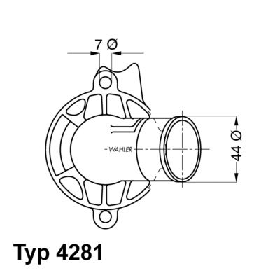 Термостат, охлаждающая жидкость BorgWarner 428187D