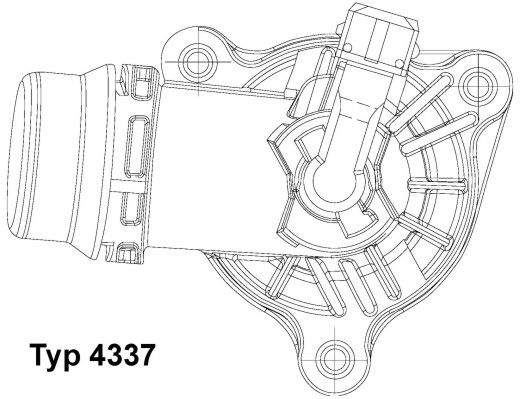 Термостат, охлаждающая жидкость BorgWarner 4337105D