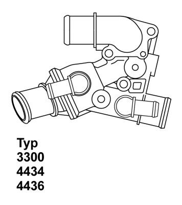 Термостат, охлаждающая жидкость BorgWarner 443680D
