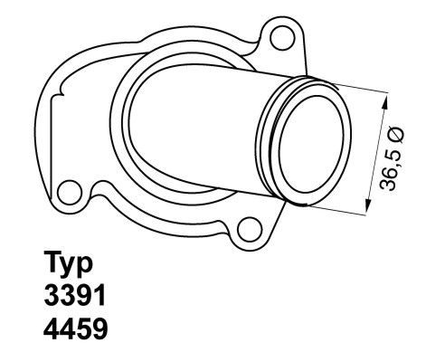 Термостат, охлаждающая жидкость BorgWarner 445992D