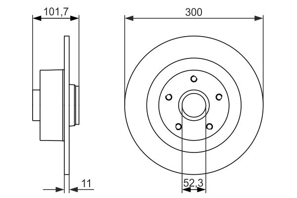 Тормозной диск BOSCH 0986479573