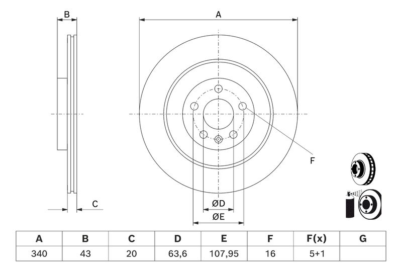 Тормозной диск BOSCH 0986479D97