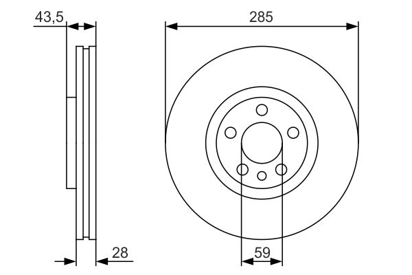 Тормозной диск BOSCH 0986479S62