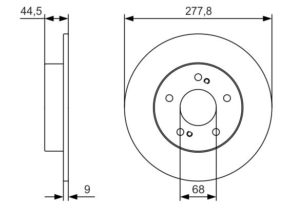 Тормозной диск BOSCH 0986479T86