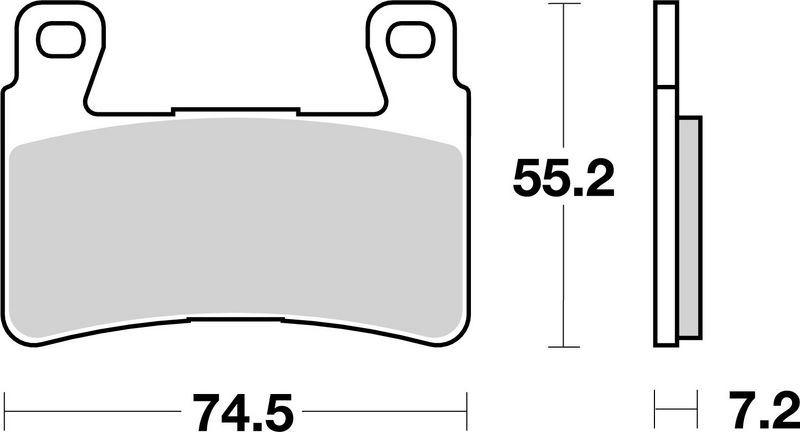 Комплект тормозных колодок, дисковый тормоз BREMBO 07HO4507
