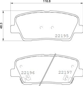 Комплект тормозных колодок, дисковый тормоз BREMBO P30105