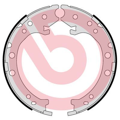 Комплект тормозных колодок, стояночная тормозная система BREMBO S28519