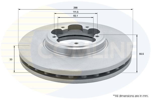 Тормозной диск COMLINE ADC1250V