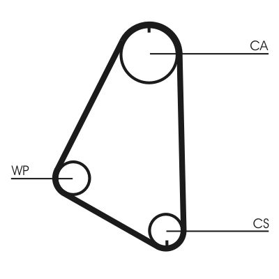 Зубчатый ремень Continental CT526