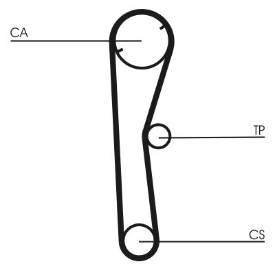 Зубчатый ремень Continental CT674