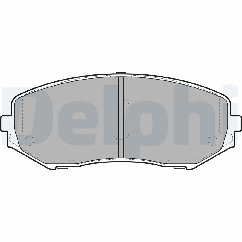 Комплект тормозных колодок, дисковый тормоз DELPHI LP2001