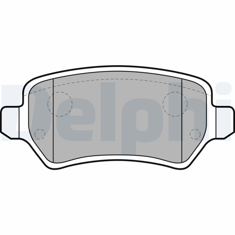 Комплект тормозных колодок, дисковый тормоз DELPHI LP2209