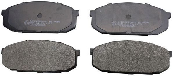 Комплект тормозных колодок, дисковый тормоз DENCKERMAN B110396