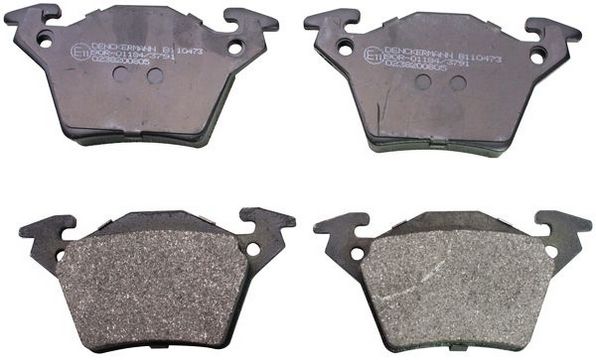 Комплект тормозных колодок, дисковый тормоз DENCKERMAN B110473