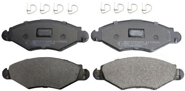 Комплект тормозных колодок, дисковый тормоз DENCKERMAN B110594