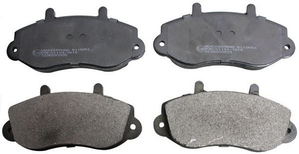 Комплект тормозных колодок, дисковый тормоз DENCKERMAN B110654