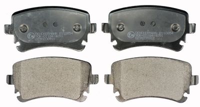 Комплект тормозных колодок, дисковый тормоз DENCKERMAN B110854