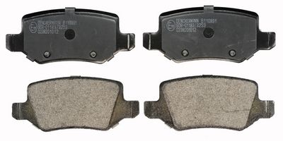 Комплект тормозных колодок, дисковый тормоз DENCKERMAN B110891