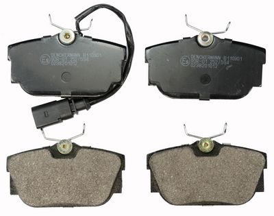 Комплект тормозных колодок, дисковый тормоз DENCKERMAN B110901