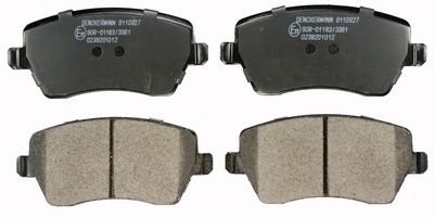 Комплект тормозных колодок, дисковый тормоз DENCKERMAN B110927