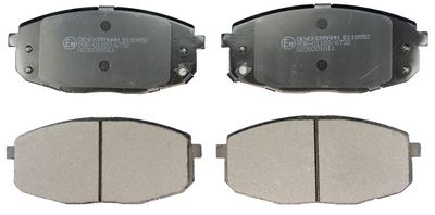 Комплект тормозных колодок, дисковый тормоз DENCKERMAN B110952