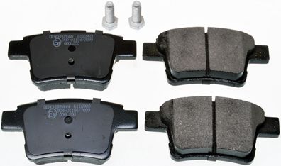 Комплект тормозных колодок, дисковый тормоз DENCKERMAN B110983
