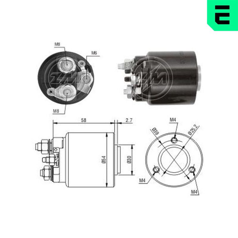 Тяговое реле, стартер ERA ZM591