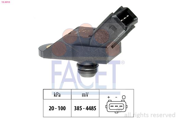 Датчик давления воздуха, высотный корректор FACET 103010