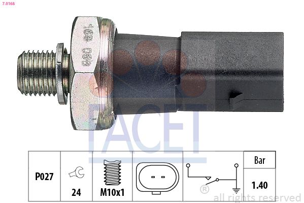 Датчик давления масла FACET 70168