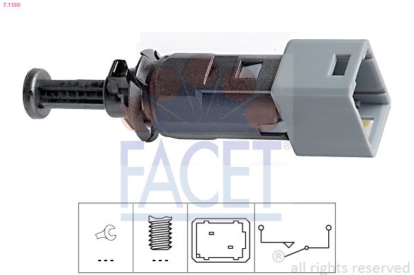 Выключатель фонаря сигнала торможения FACET 71150