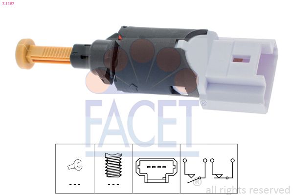 Выключатель фонаря сигнала торможения FACET 71197