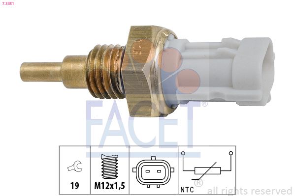 Датчик, температура масла FACET 73351