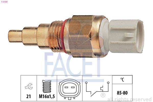 Термовыключатель, вентилятор радиатора FACET 75109