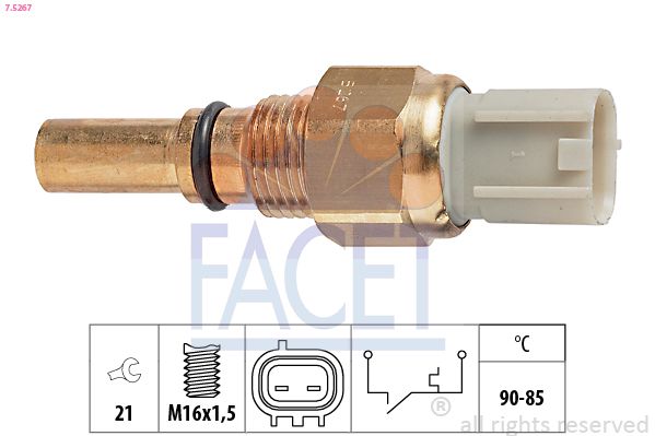 Термовыключатель, вентилятор радиатора FACET 75267