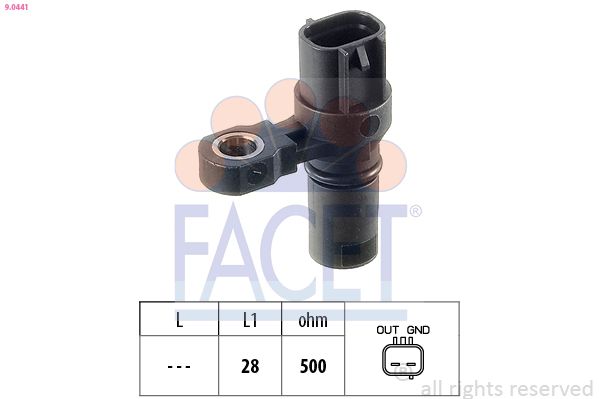 Датчик, число оборотов двигателя FACET 90441