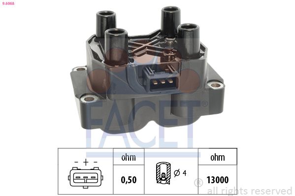 Катушка зажигания FACET 96068