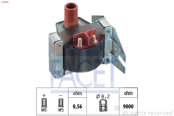 Катушка зажигания FACET 96080