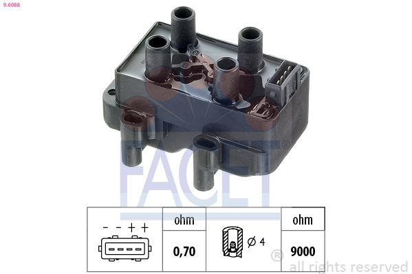 Катушка зажигания FACET 96088