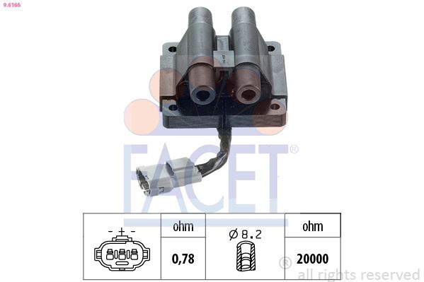 Катушка зажигания FACET 96166