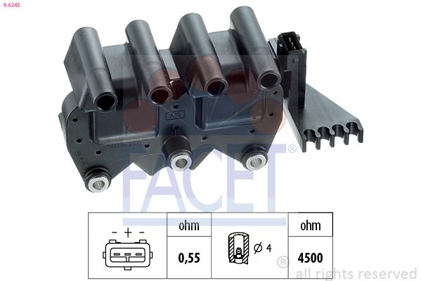 Катушка зажигания FACET 96245