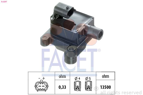 Катушка зажигания FACET 96297