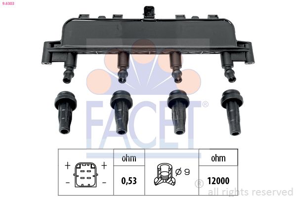 Катушка зажигания FACET 96303