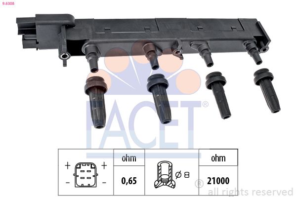 Катушка зажигания FACET 96308