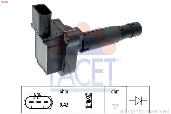 Катушка зажигания FACET 96320